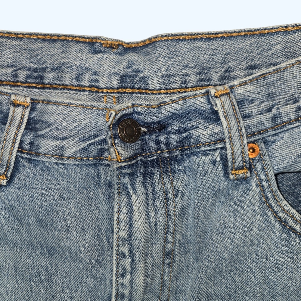 Levis 565 97 Loose Straight Leg Jeans Mens 36x34 (Fits 32" Inseam) Light Wash - Picture 3 of 9